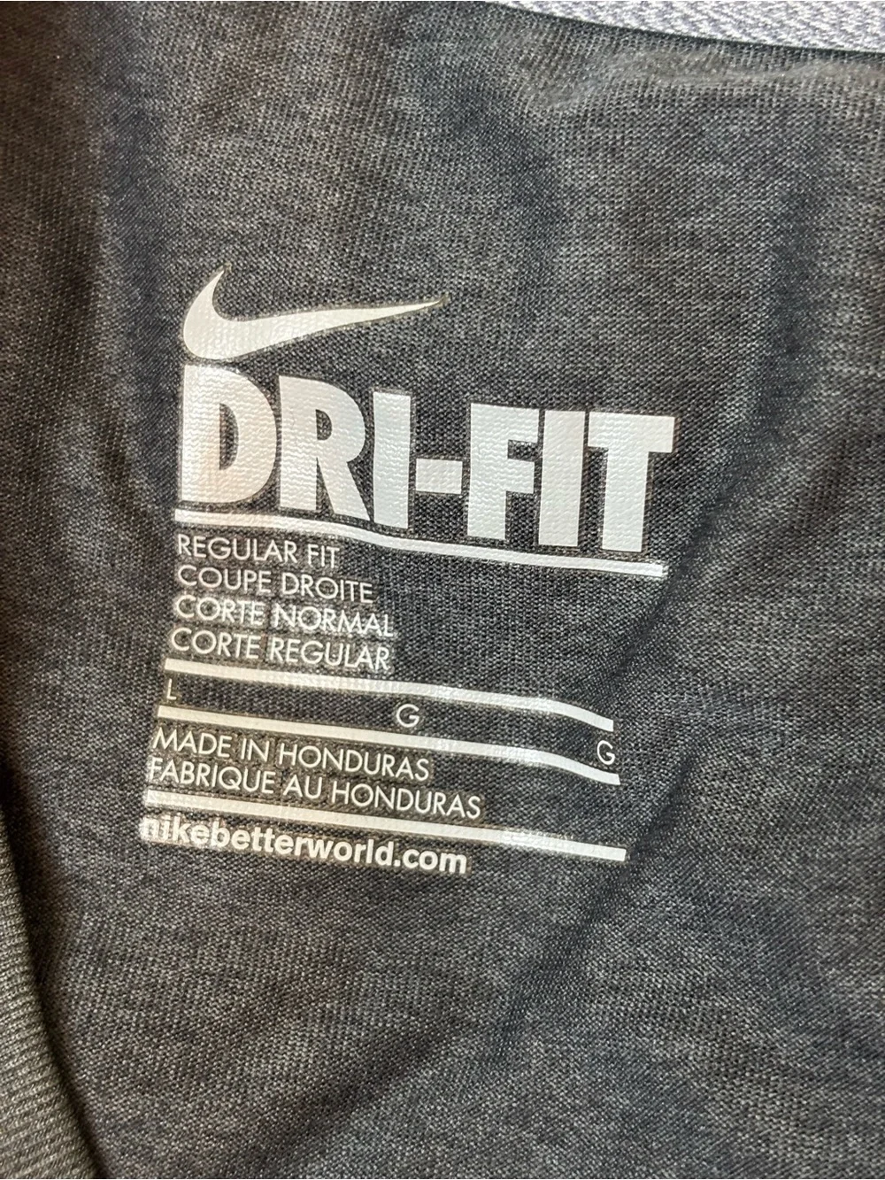 Nike Dri-FIT Men's Long-Sleeve Performance Shirt - Gray, large